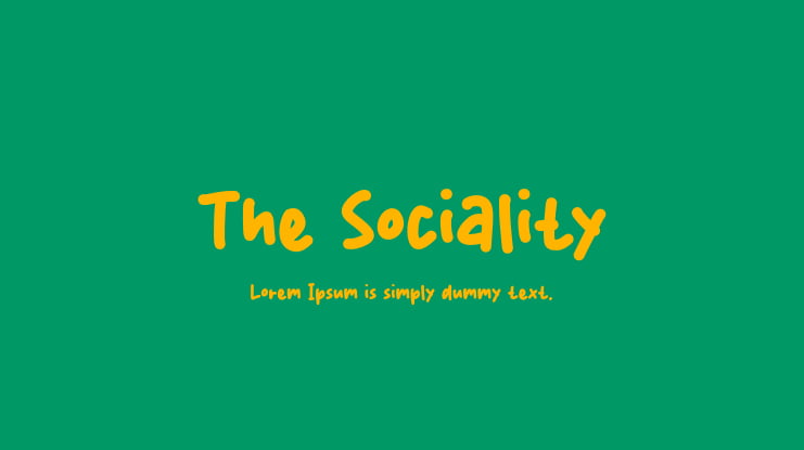 The Sociality Font