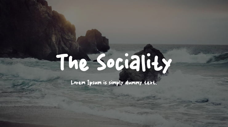 The Sociality Font