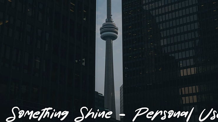 Something Shine - Personal Use Font