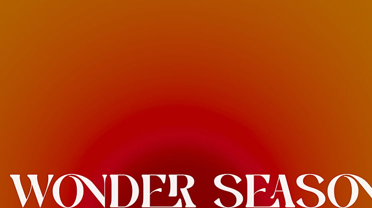 WONDER SEASON Font