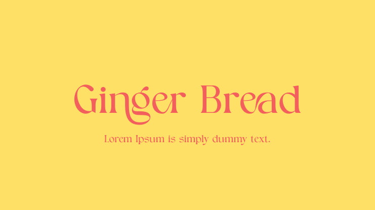 Ginger Bread Font