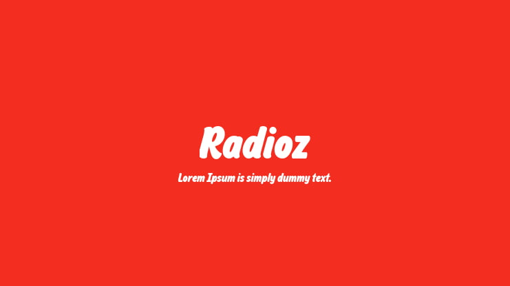 Radioz Font