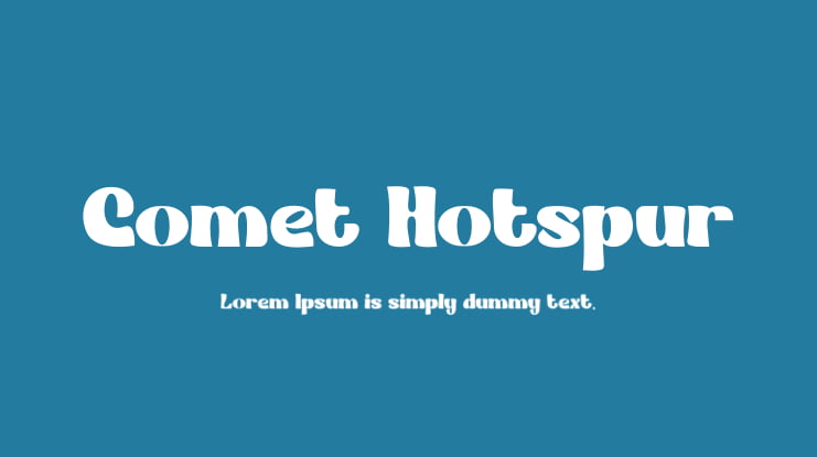 Comet Hotspur Font