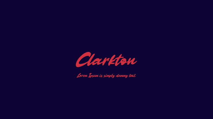 Clarkton Font