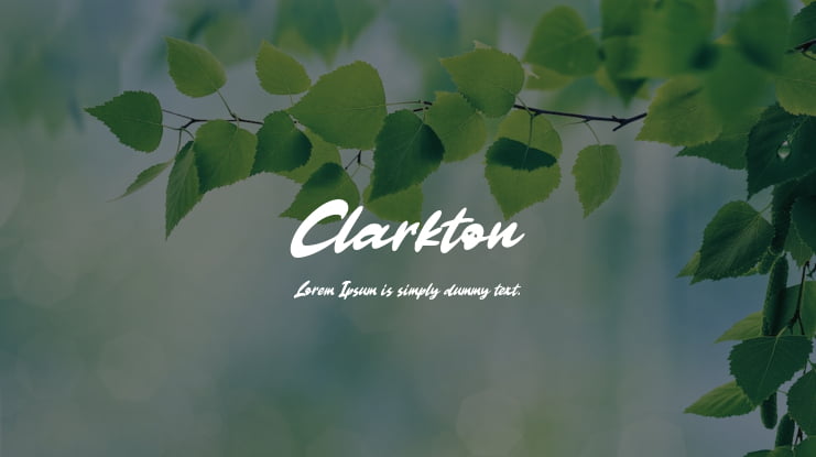 Clarkton Font