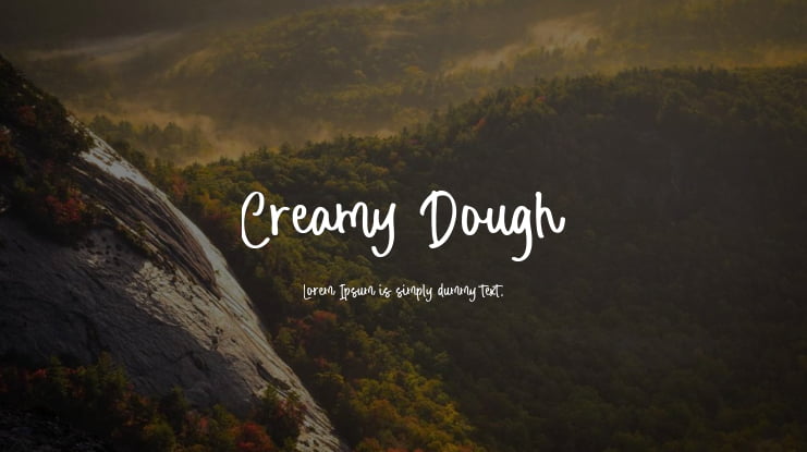 Creamy Dough Font : Download Free for Desktop & Webfont