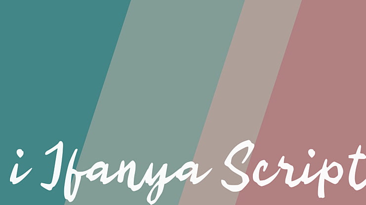 i Ifanya Script Font