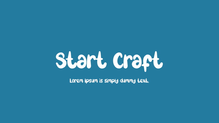 Start Craft Font