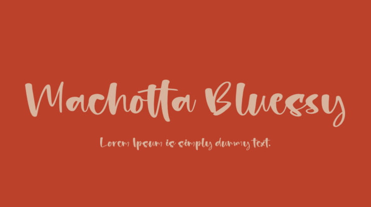 Machotta Bluessy Font