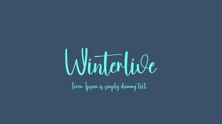 Winterlive Font