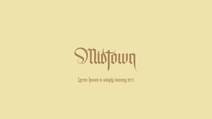 Midtown Font Family