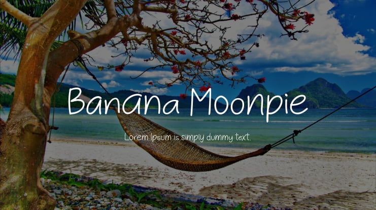 Banana Moonpie Font