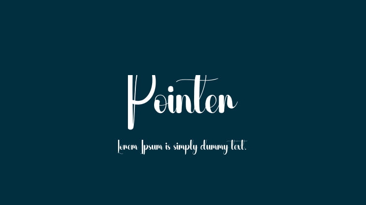 Pointer Font