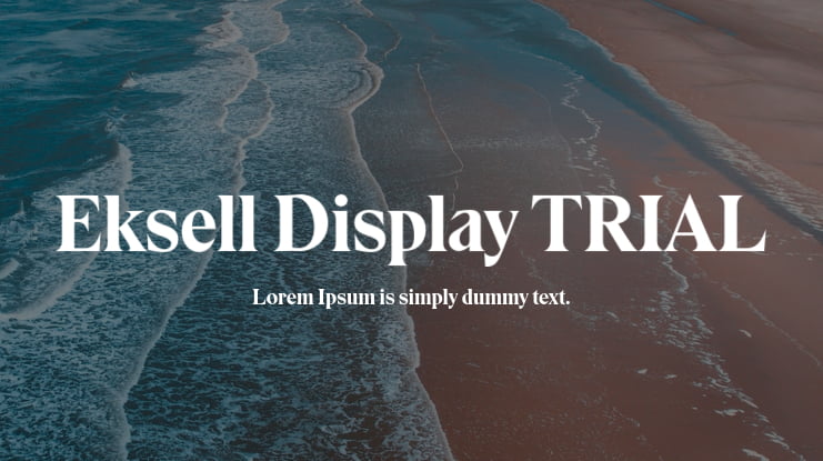 Eksell Display TRIAL Font Family