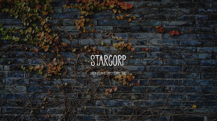 Starcorp Font