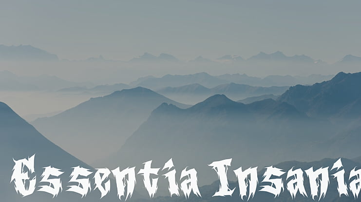 Essentia Insania Font