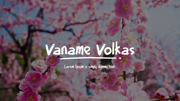 Vaname Volkas Font