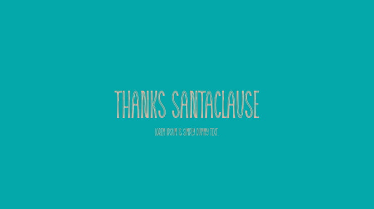 Thanks Santaclause Font