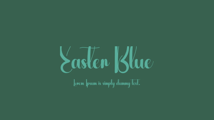 Easter Blue Font