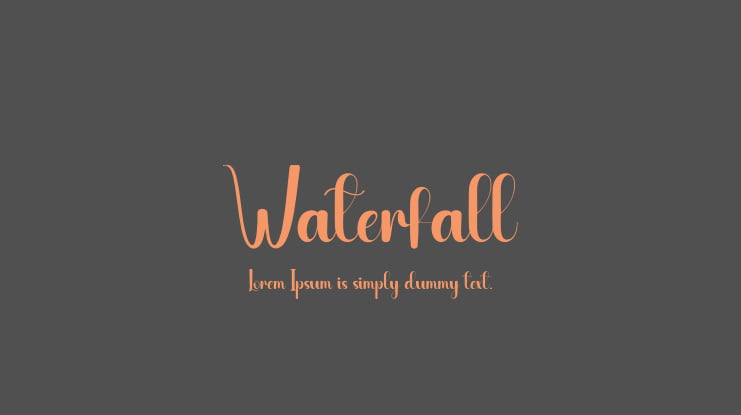 Waterfall Font