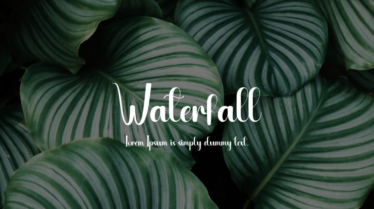 Waterfall Font