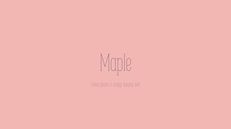 Maple Font