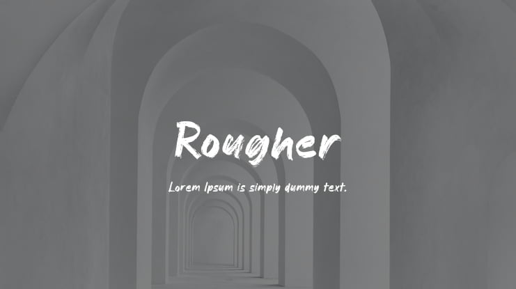 Rougher Font