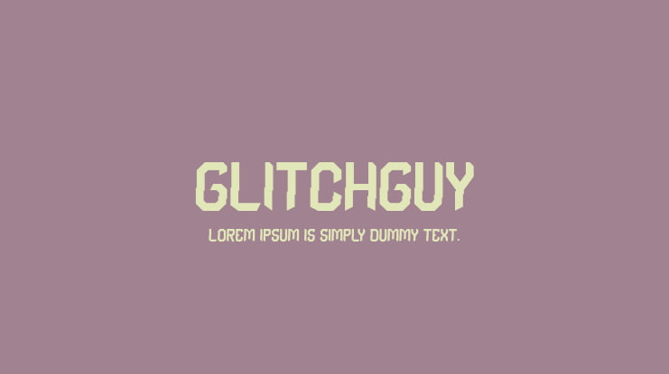 Glitchguy Font