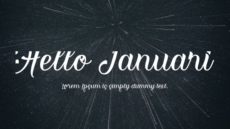 Hello Januari Font