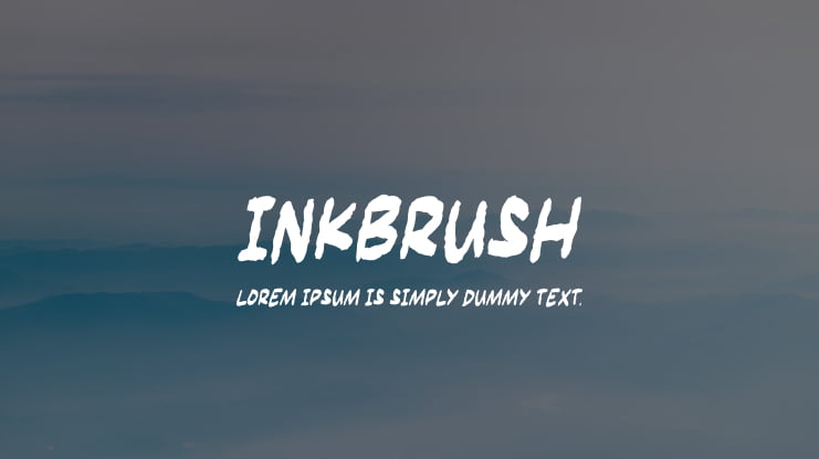 Inkbrush Font