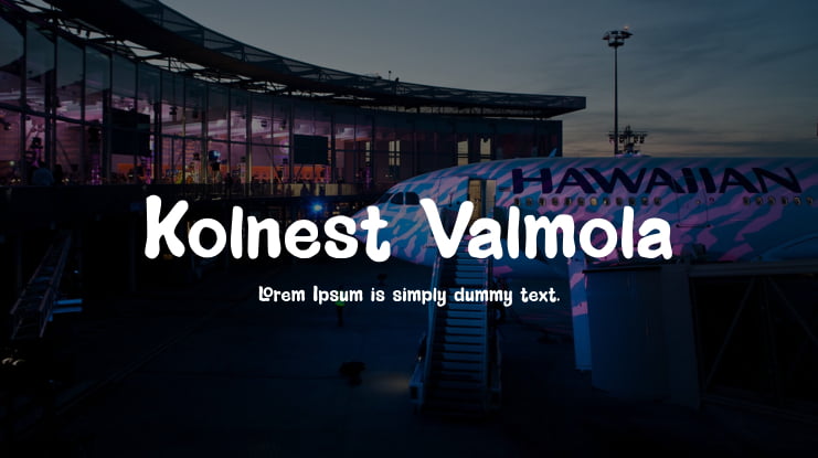 Kolnest Valmola Font