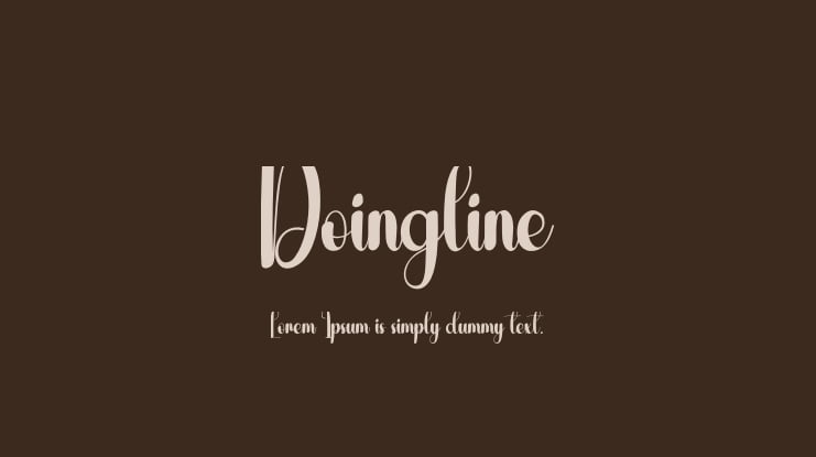 Doingline Font