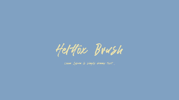 Helttox Brush Font