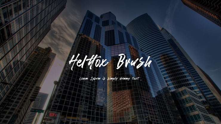 Helttox Brush Font