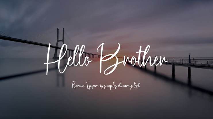 Hello Brother Font