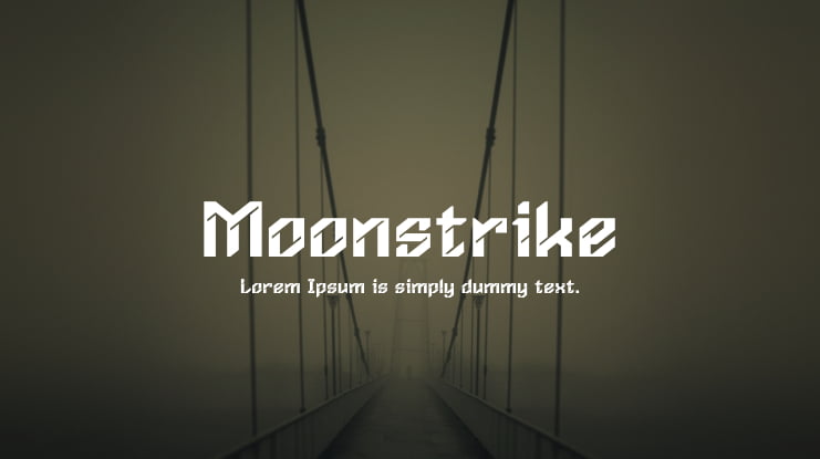 Moonstrike Font