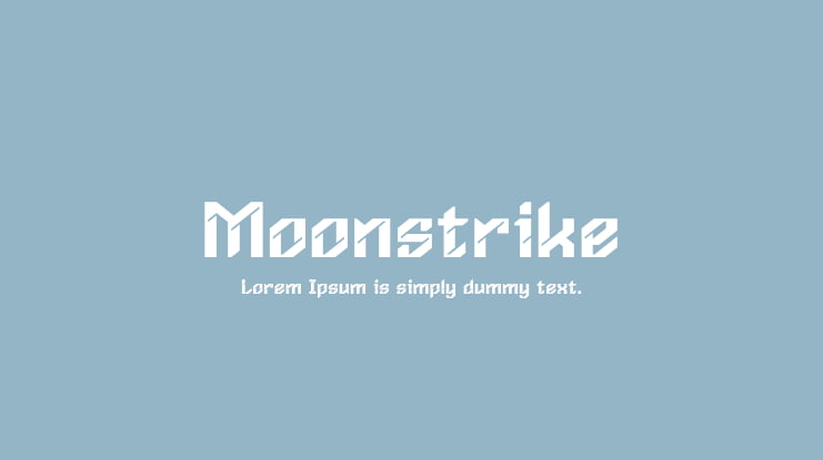 Moonstrike Font