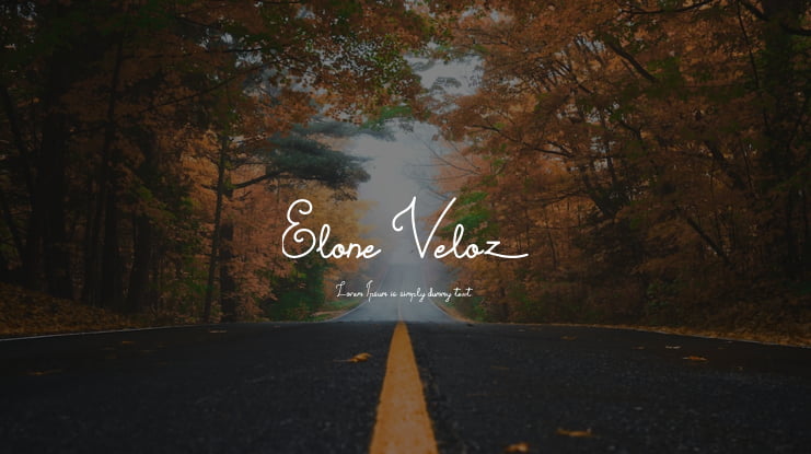 Elone Veloz Font