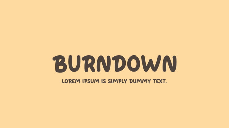 Burndown Font