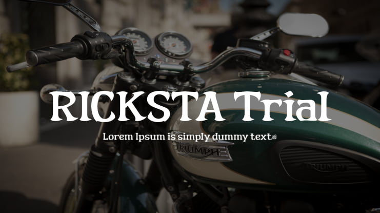 RICKSTA Trial Font