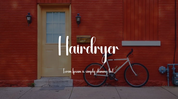 Hairdryer Font