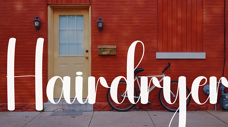 Hairdryer Font