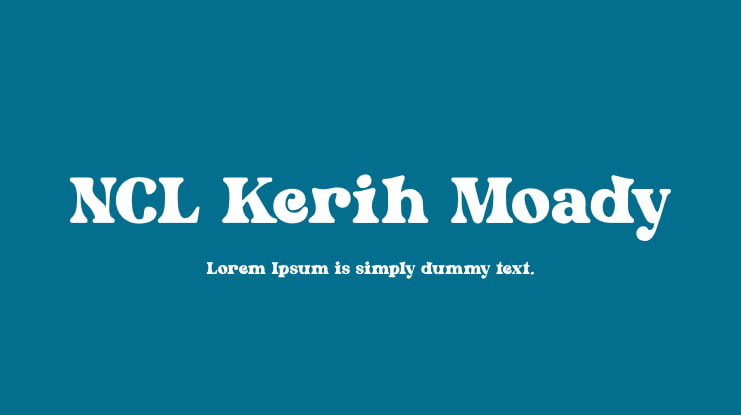 NCL Kerih Moady Font