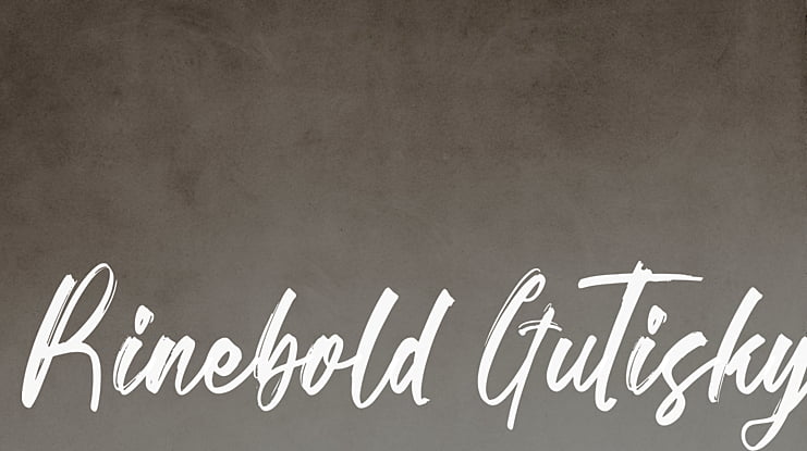 Rinebold Gutisky Font