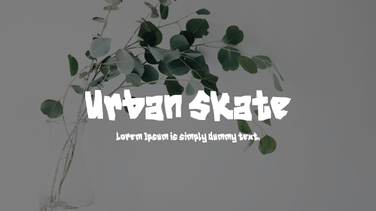 Urban Skate Font