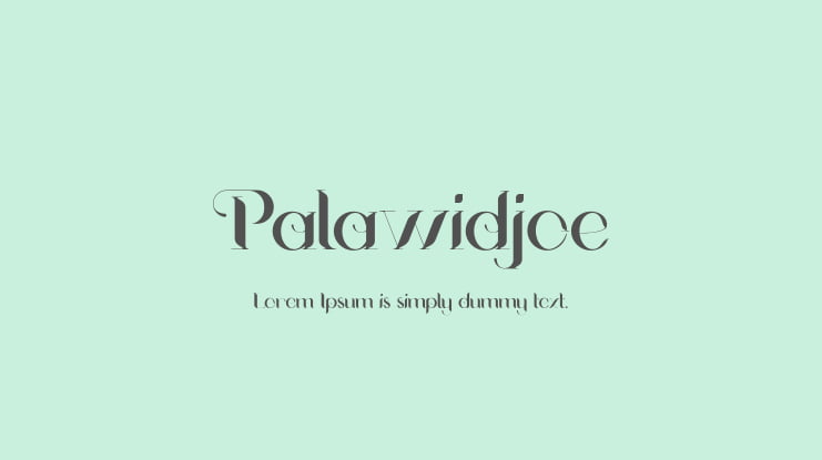 Palawidjoe Font