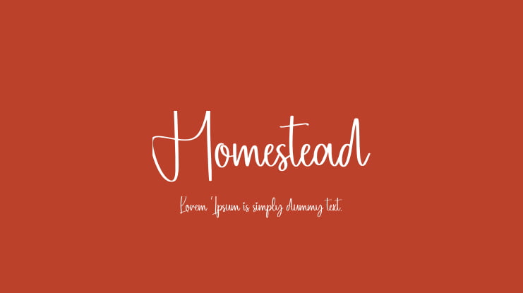 Homestead Font