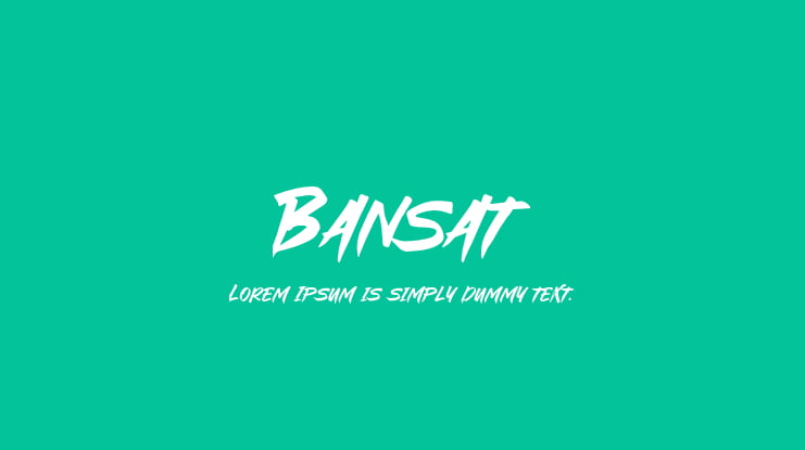 Bansat Font