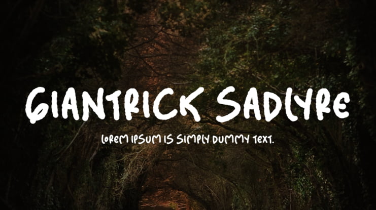 Giantrick Sadlyre Font Family