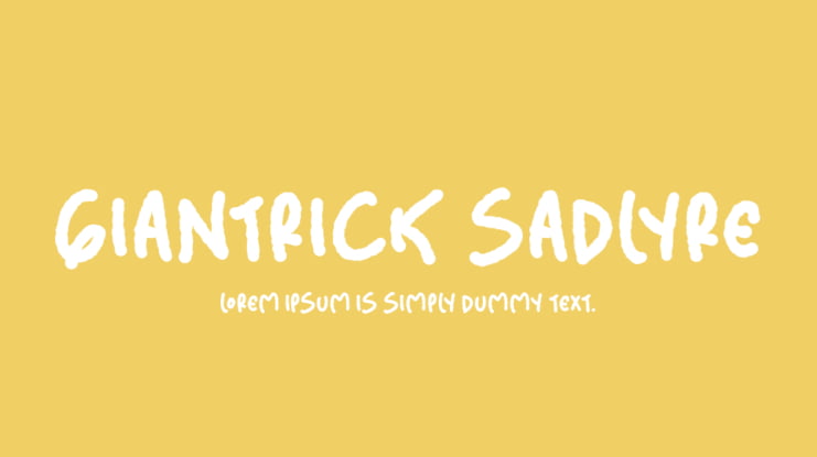 Giantrick Sadlyre Font Family